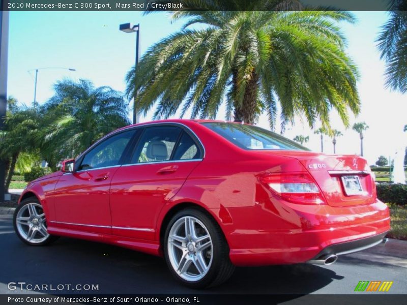 Mars Red / Grey/Black 2010 Mercedes-Benz C 300 Sport