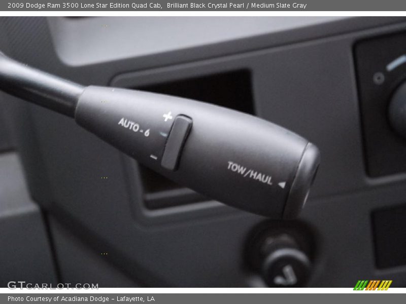 Brilliant Black Crystal Pearl / Medium Slate Gray 2009 Dodge Ram 3500 Lone Star Edition Quad Cab