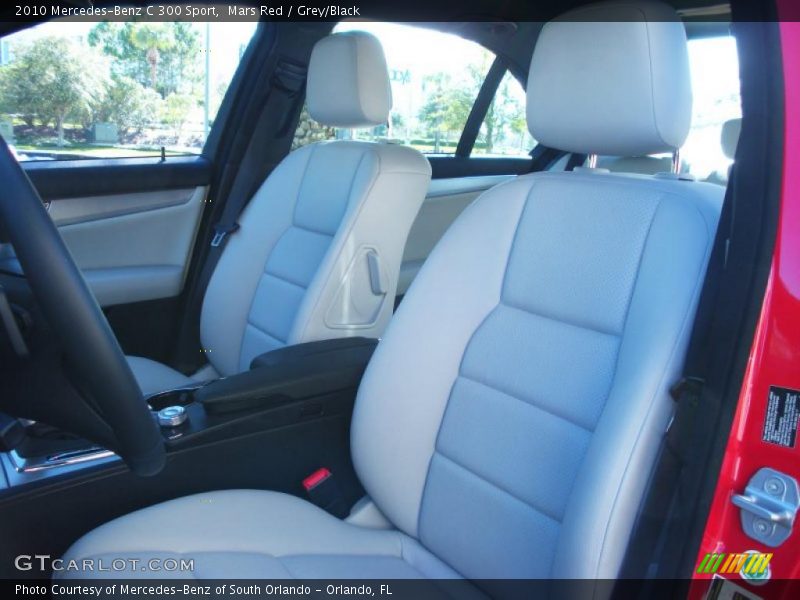 Mars Red / Grey/Black 2010 Mercedes-Benz C 300 Sport