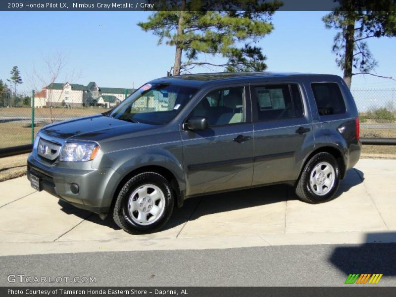 Nimbus Gray Metallic / Gray 2009 Honda Pilot LX