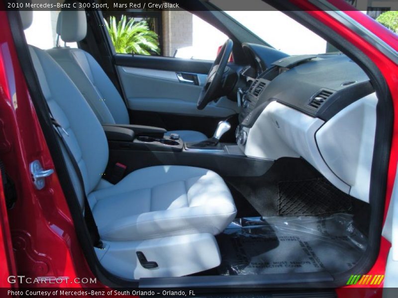 Mars Red / Grey/Black 2010 Mercedes-Benz C 300 Sport