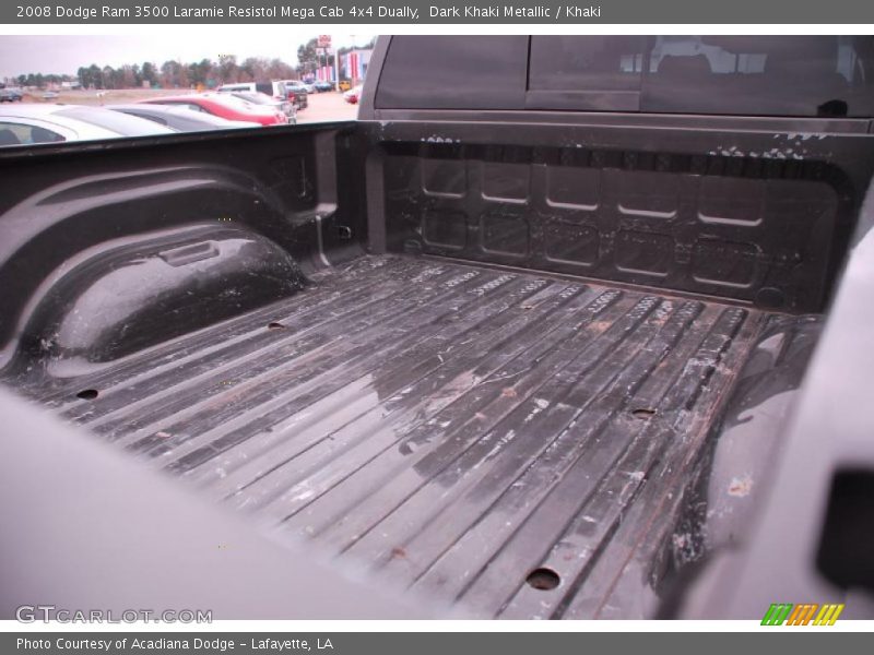 Dark Khaki Metallic / Khaki 2008 Dodge Ram 3500 Laramie Resistol Mega Cab 4x4 Dually