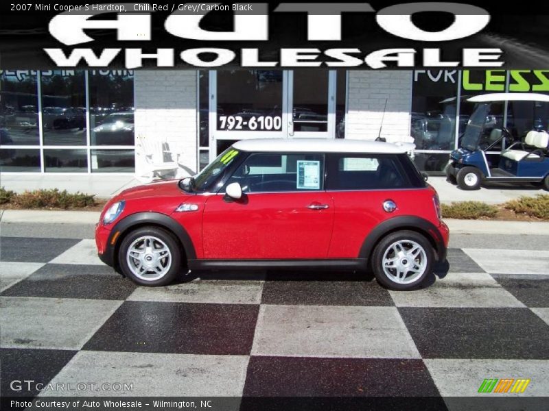 Chili Red / Grey/Carbon Black 2007 Mini Cooper S Hardtop