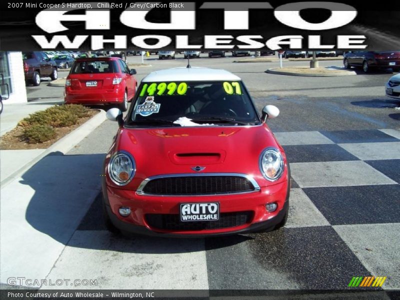 Chili Red / Grey/Carbon Black 2007 Mini Cooper S Hardtop
