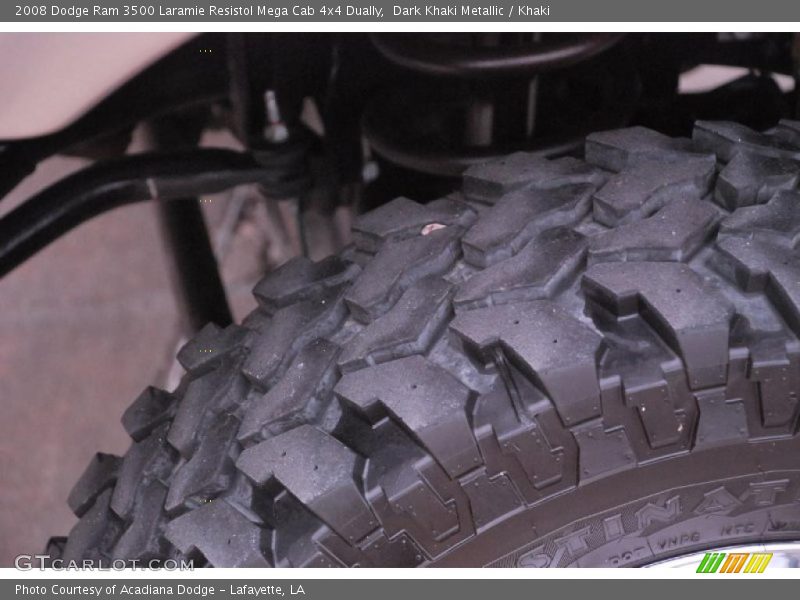 Dark Khaki Metallic / Khaki 2008 Dodge Ram 3500 Laramie Resistol Mega Cab 4x4 Dually