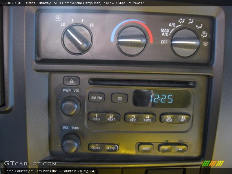 Yellow / Medium Pewter 2007 GMC Savana Cutaway 3500 Commercial Cargo Van