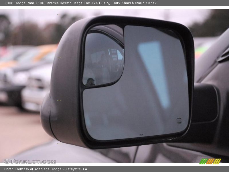 Dark Khaki Metallic / Khaki 2008 Dodge Ram 3500 Laramie Resistol Mega Cab 4x4 Dually