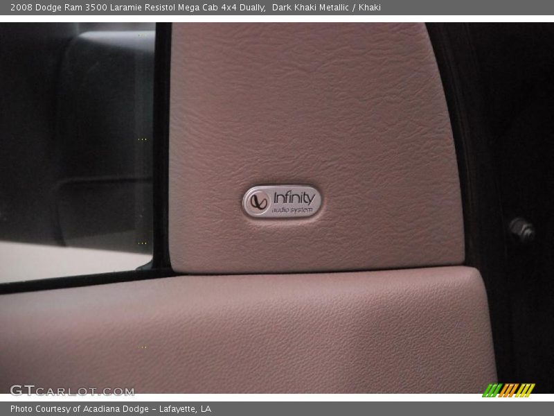 Dark Khaki Metallic / Khaki 2008 Dodge Ram 3500 Laramie Resistol Mega Cab 4x4 Dually