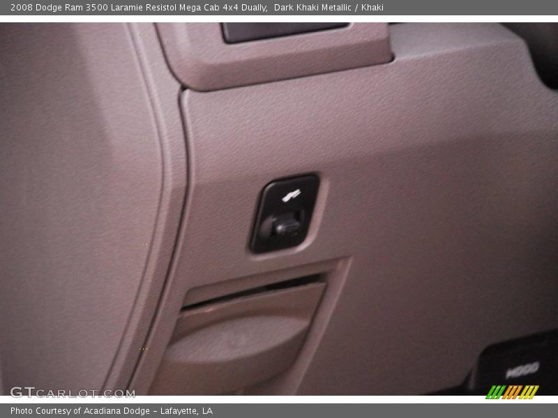 Dark Khaki Metallic / Khaki 2008 Dodge Ram 3500 Laramie Resistol Mega Cab 4x4 Dually