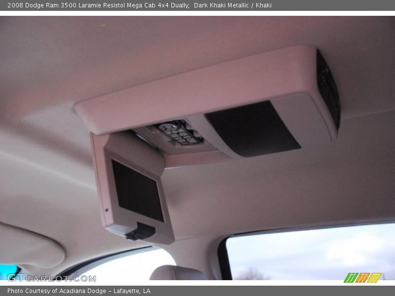 Dark Khaki Metallic / Khaki 2008 Dodge Ram 3500 Laramie Resistol Mega Cab 4x4 Dually