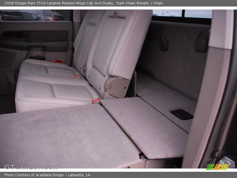 Dark Khaki Metallic / Khaki 2008 Dodge Ram 3500 Laramie Resistol Mega Cab 4x4 Dually