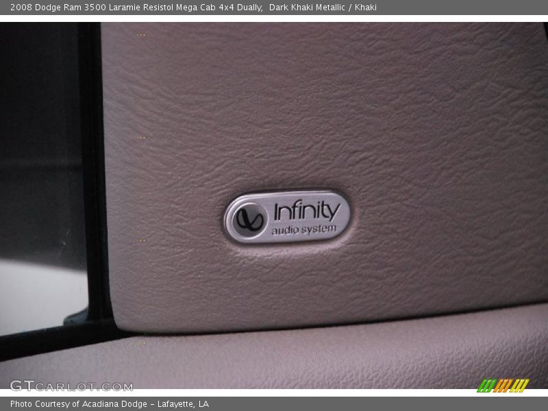Dark Khaki Metallic / Khaki 2008 Dodge Ram 3500 Laramie Resistol Mega Cab 4x4 Dually