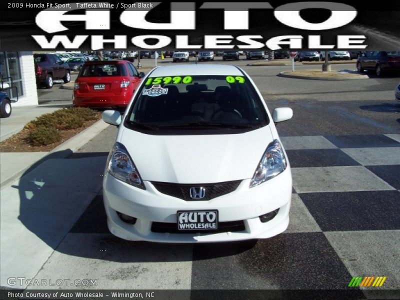 Taffeta White / Sport Black 2009 Honda Fit Sport