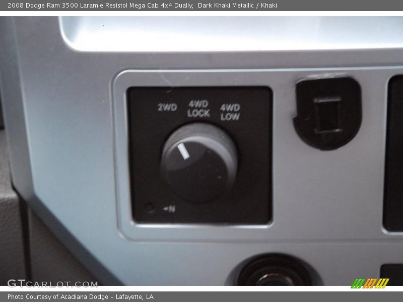 Dark Khaki Metallic / Khaki 2008 Dodge Ram 3500 Laramie Resistol Mega Cab 4x4 Dually