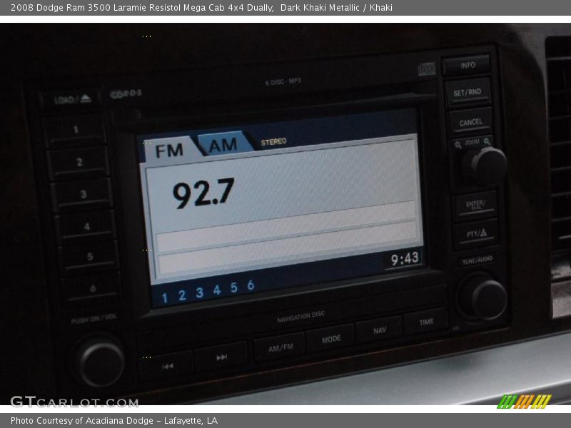 Dark Khaki Metallic / Khaki 2008 Dodge Ram 3500 Laramie Resistol Mega Cab 4x4 Dually