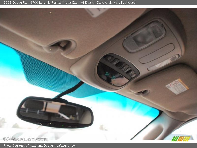 Dark Khaki Metallic / Khaki 2008 Dodge Ram 3500 Laramie Resistol Mega Cab 4x4 Dually