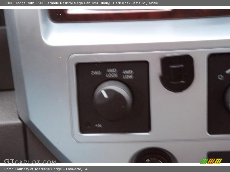 Dark Khaki Metallic / Khaki 2008 Dodge Ram 3500 Laramie Resistol Mega Cab 4x4 Dually