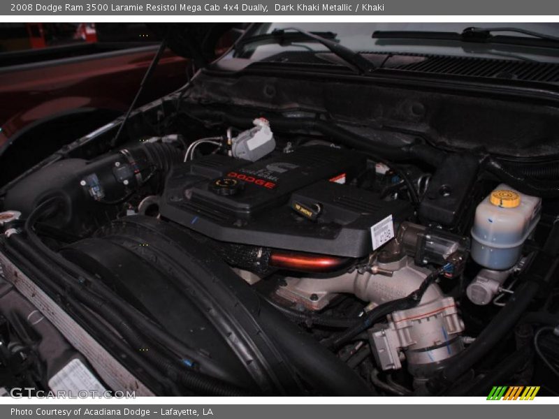 Dark Khaki Metallic / Khaki 2008 Dodge Ram 3500 Laramie Resistol Mega Cab 4x4 Dually
