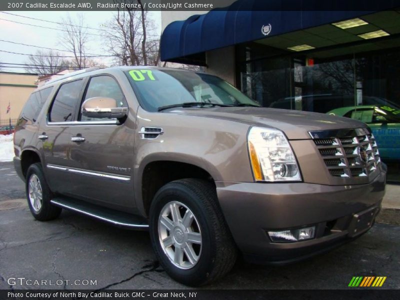 Radiant Bronze / Cocoa/Light Cashmere 2007 Cadillac Escalade AWD