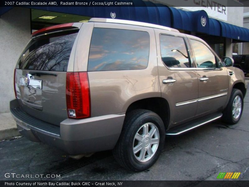 Radiant Bronze / Cocoa/Light Cashmere 2007 Cadillac Escalade AWD