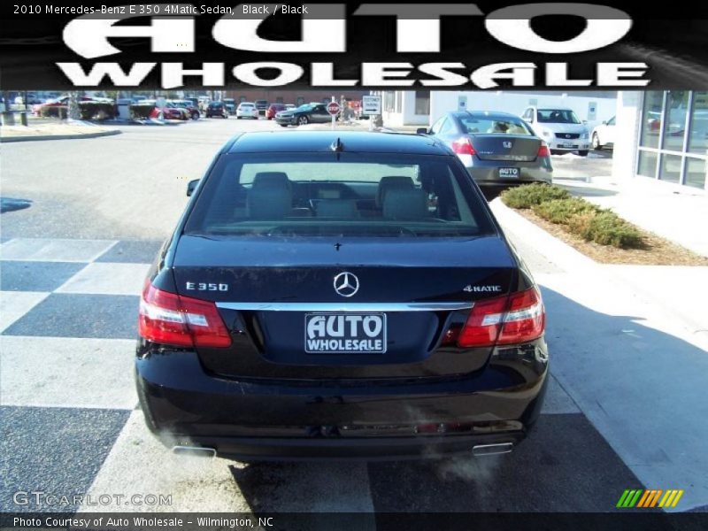 Black / Black 2010 Mercedes-Benz E 350 4Matic Sedan