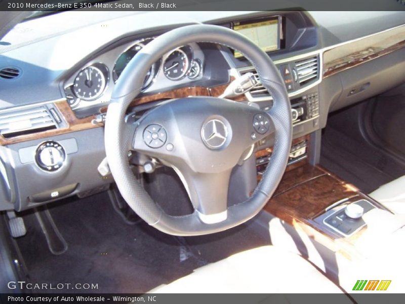 Black / Black 2010 Mercedes-Benz E 350 4Matic Sedan