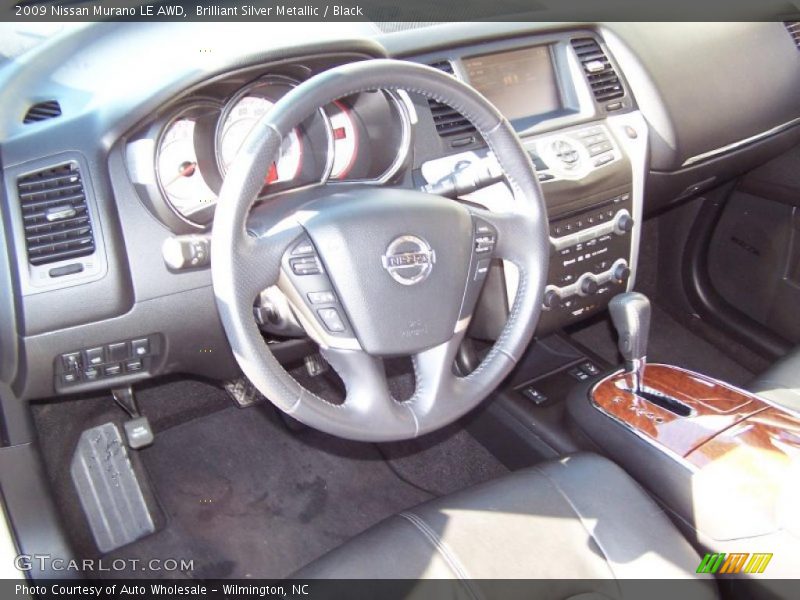 Brilliant Silver Metallic / Black 2009 Nissan Murano LE AWD
