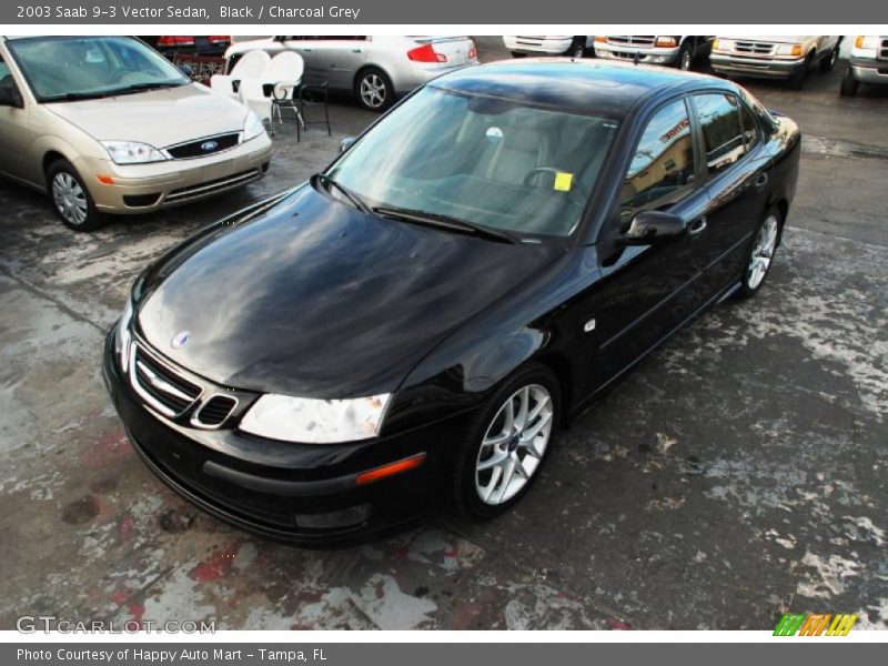 Black / Charcoal Grey 2003 Saab 9-3 Vector Sedan