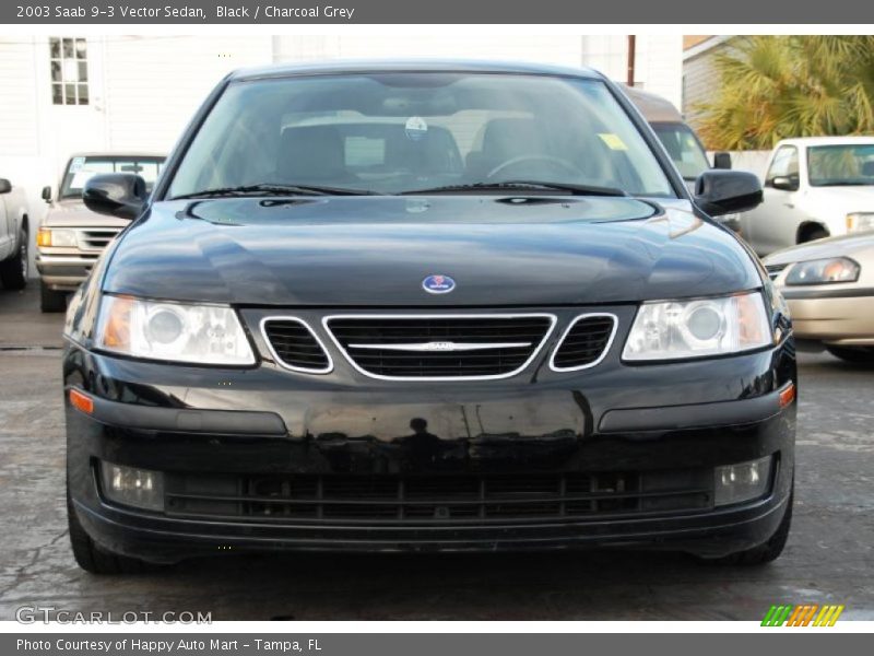 Black / Charcoal Grey 2003 Saab 9-3 Vector Sedan