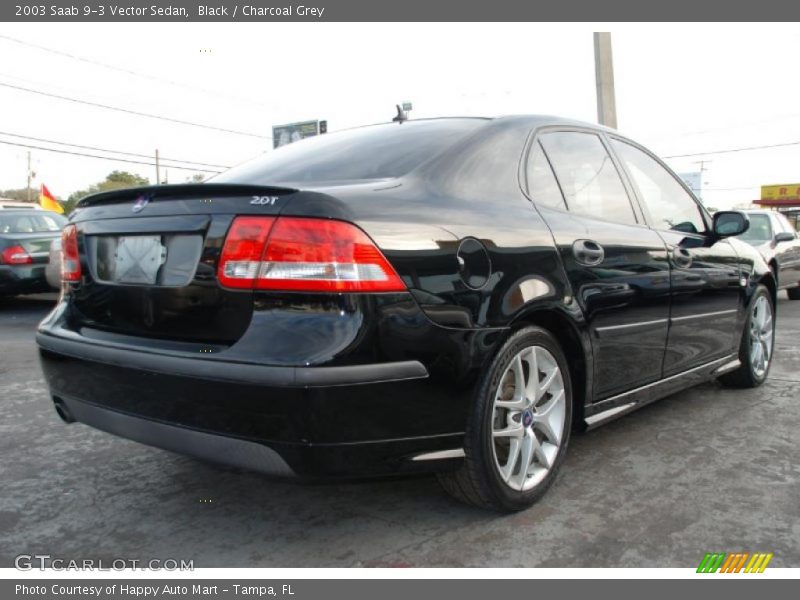 Black / Charcoal Grey 2003 Saab 9-3 Vector Sedan