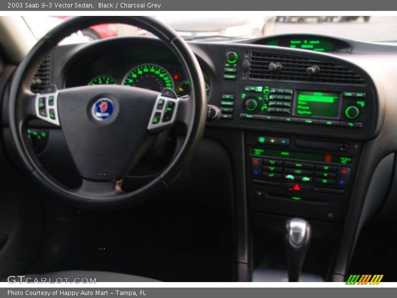 Black / Charcoal Grey 2003 Saab 9-3 Vector Sedan