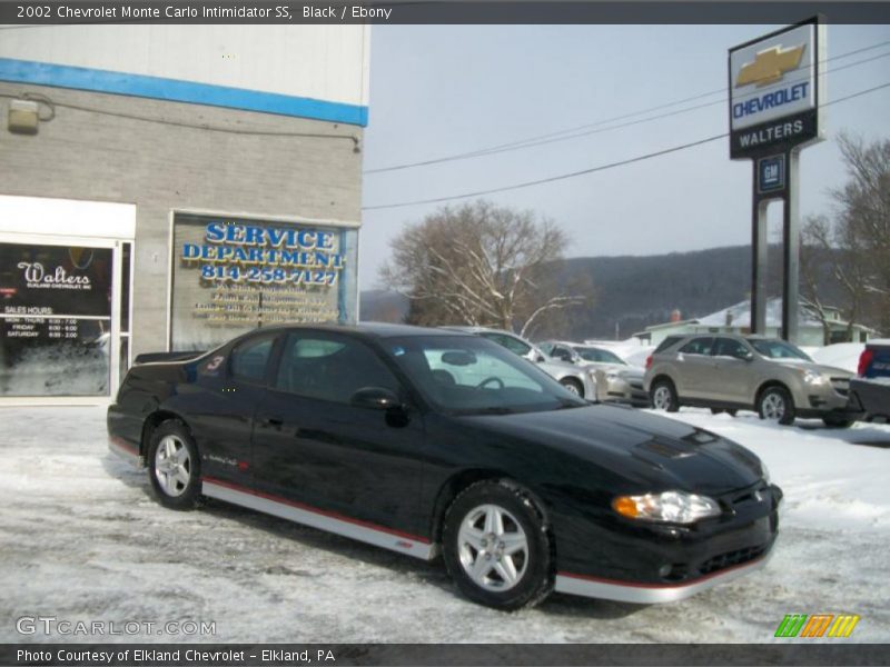 Black / Ebony 2002 Chevrolet Monte Carlo Intimidator SS