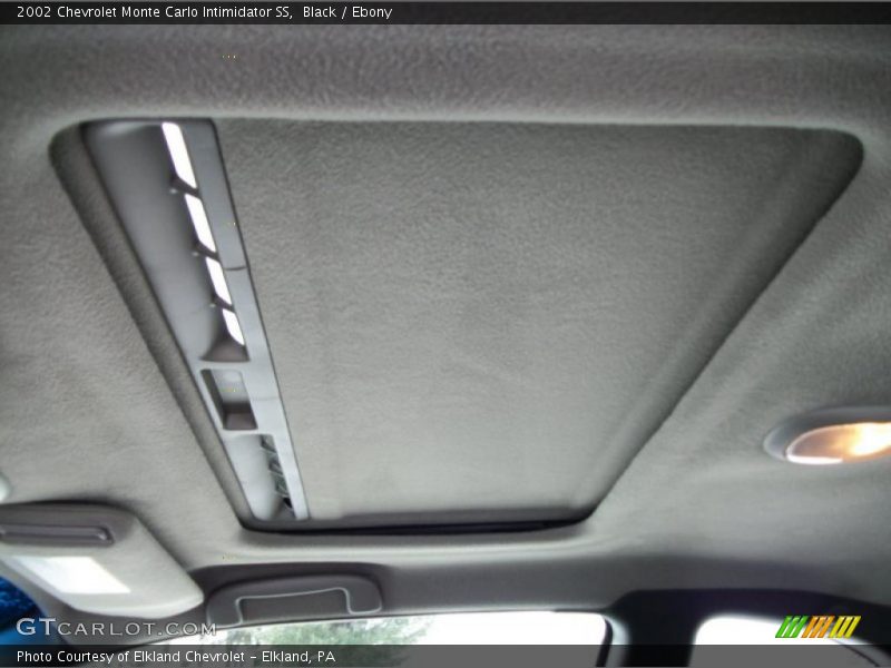 Sunroof of 2002 Monte Carlo Intimidator SS