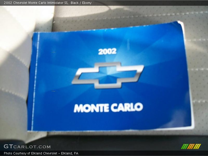 Black / Ebony 2002 Chevrolet Monte Carlo Intimidator SS