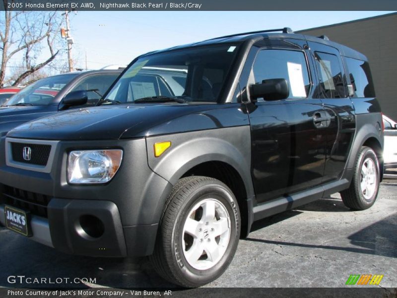 Nighthawk Black Pearl / Black/Gray 2005 Honda Element EX AWD