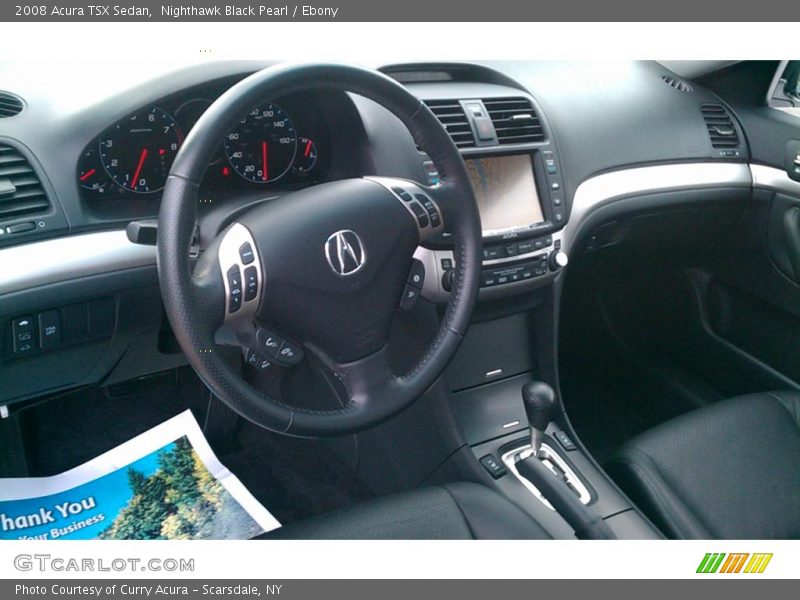 Nighthawk Black Pearl / Ebony 2008 Acura TSX Sedan
