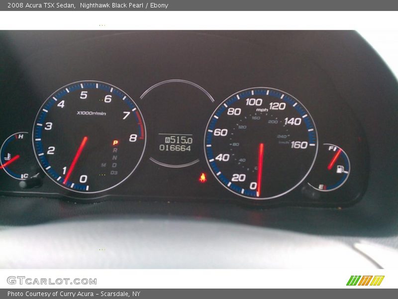 Nighthawk Black Pearl / Ebony 2008 Acura TSX Sedan