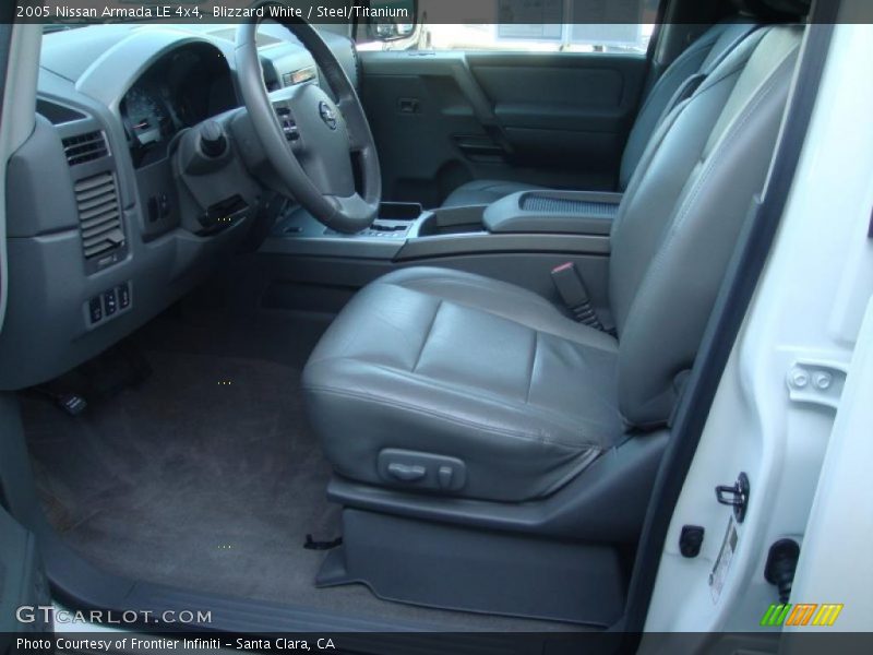 Blizzard White / Steel/Titanium 2005 Nissan Armada LE 4x4