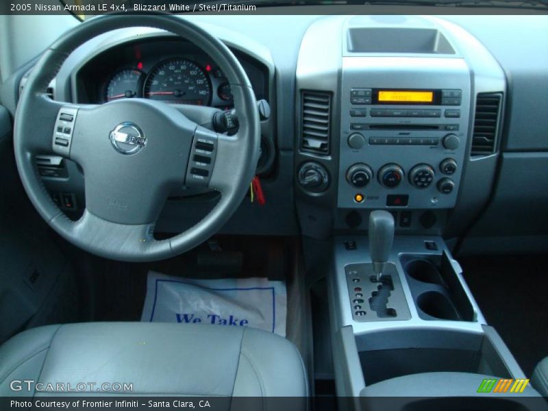 Blizzard White / Steel/Titanium 2005 Nissan Armada LE 4x4