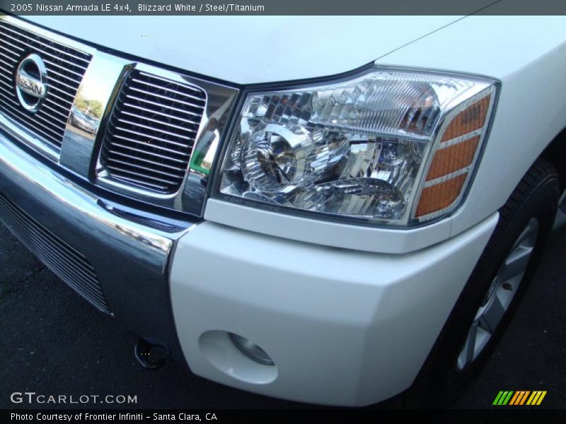 Blizzard White / Steel/Titanium 2005 Nissan Armada LE 4x4