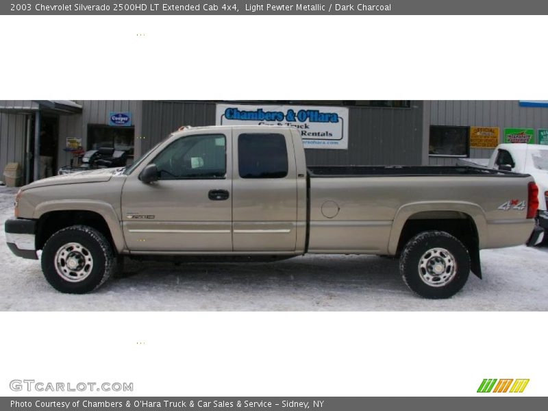 Light Pewter Metallic / Dark Charcoal 2003 Chevrolet Silverado 2500HD LT Extended Cab 4x4