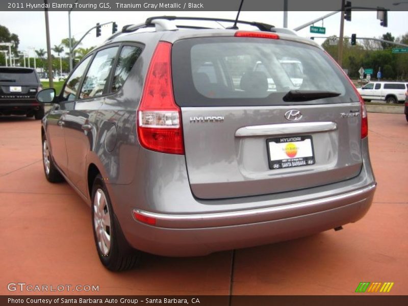 Titanium Gray Metallic / Black 2011 Hyundai Elantra Touring GLS