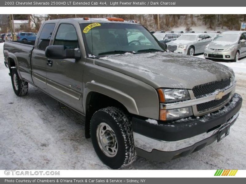 Light Pewter Metallic / Dark Charcoal 2003 Chevrolet Silverado 2500HD LT Extended Cab 4x4