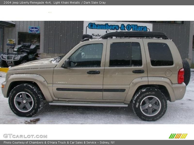 Light Khaki Metallic / Dark Slate Gray 2004 Jeep Liberty Renegade 4x4