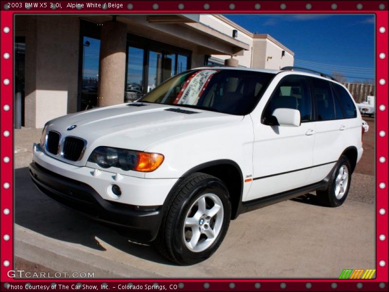 Alpine White / Beige 2003 BMW X5 3.0i