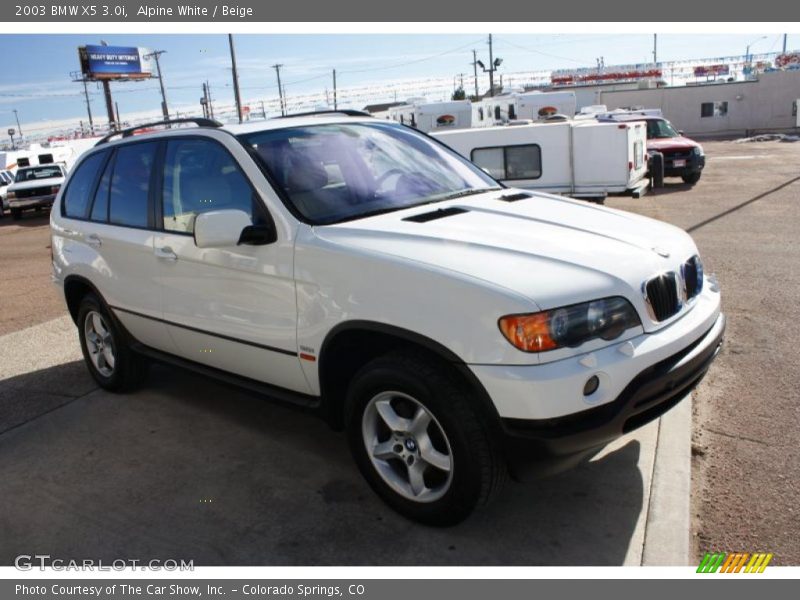 Alpine White / Beige 2003 BMW X5 3.0i