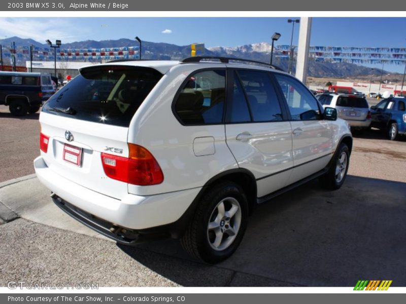 Alpine White / Beige 2003 BMW X5 3.0i