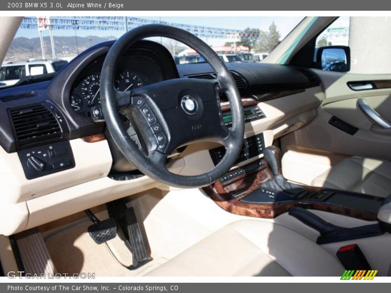 Alpine White / Beige 2003 BMW X5 3.0i