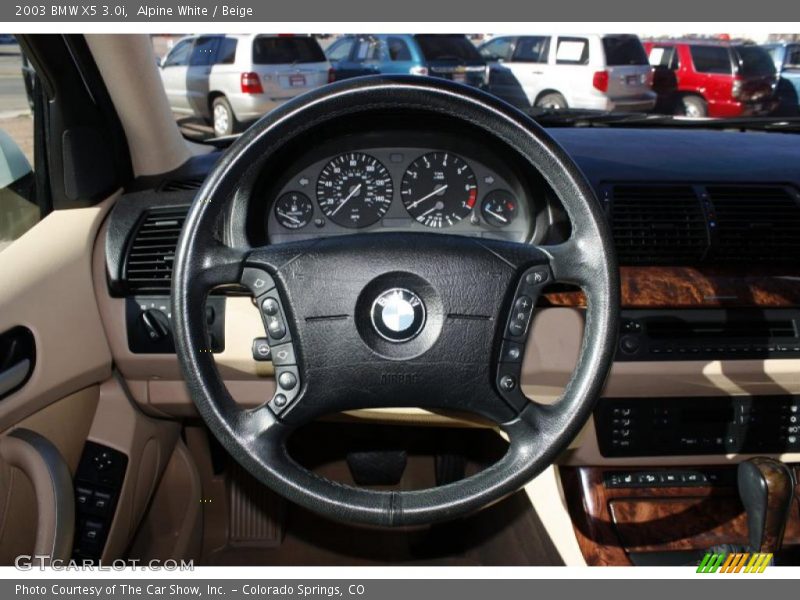 Alpine White / Beige 2003 BMW X5 3.0i