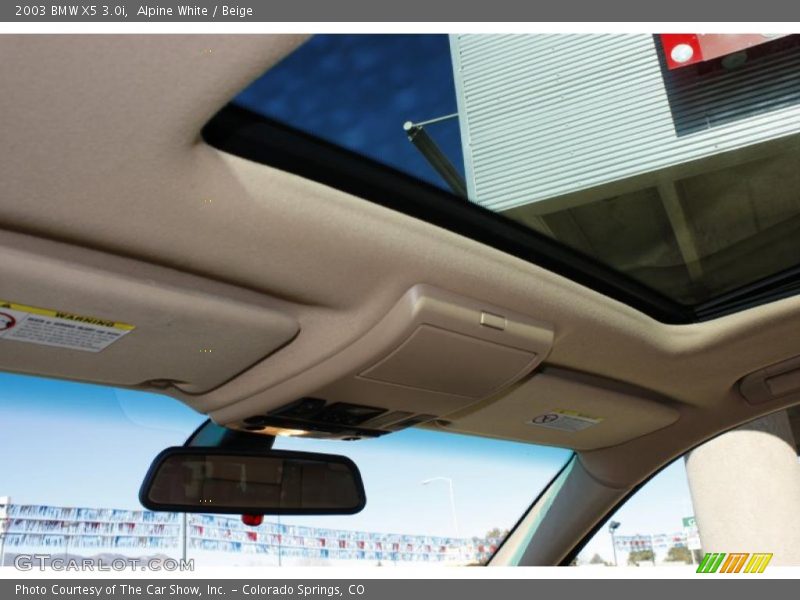 Alpine White / Beige 2003 BMW X5 3.0i